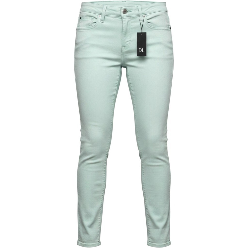 NWT DL1961 Womens Skinny Ankle Jeans 29 Angel Mid Rise Duke Pastel Mint Green